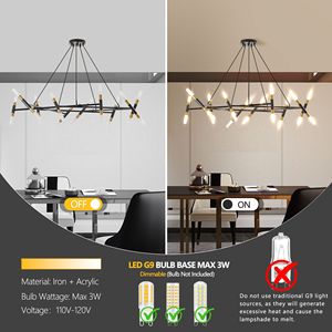 Lampadario Moderno da 41 Pollici, Design Oro e Nero con Tubi Satinati e Cavi Neri, Altezza Regolabile - Product Image 6
