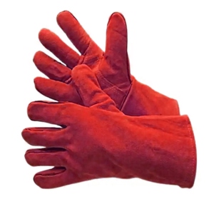 ถุงมือป้องกันการสั่นสะเทือนสะท้อนแสงประสิทธิภาพสูง หนังวัวแท้แบบแยกชั้น สำหรับงานก่อสร้างและอุตสาหกรรม ป้องกันมือ - Product Image 4