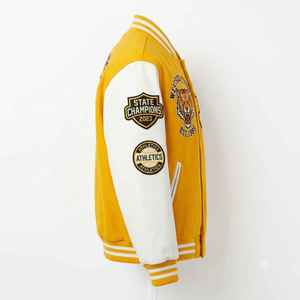 Luxury Varsity <b>Jacket</b> Custom Baseball Letterman Varsity <b>Jacket</b> <b>Men's</b> Embroidered Logo College Bomber <b>Jacket</b> OEM - Product Image 6