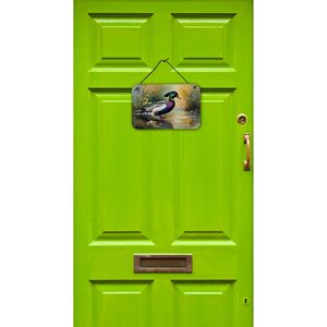 Multicolor NEW <b>Wood</b> Duck Wall <b>Door</b> Hanging Prints Aluminum Metal Kitchen Wall <b>Bar</b> Bathroom Plaque Home Decor 8HX12W - Product Image 2