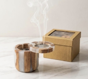 Quemador de incienso árabe Mubkhar de madera de acacia diseñado, ecológico, 100% natural, para quemar Oud Bakhoor para fines religiosos - Product Image 5