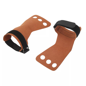 Premium Gymnastic Hand Grips for CrossFit Workout Gym Equipment with Durable Leather Material and Comfortable Wrist Strap - Product Image 2