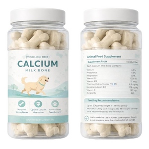 Friandises à mâcher molles en forme d'os au calcium biologique OEM pour chiens et chats – Complément alimentaire naturel sûr à action prolongée pour des os solides et des articulations saines - Product Image 2