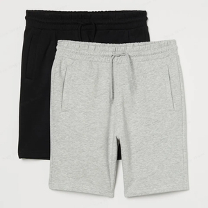 Custom 100% Cotton Canvas <b>Elastic</b> Waist <b>Men</b> Gym <b>Shorts</b> Wholesale Jersey Casual Outdoor Sports Sweat <b>Shorts</b> Solid - Product Image 5