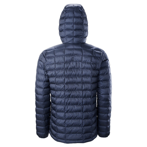 Chaqueta Acolchada con Capucha para Hombre, Invierno, Color Sólido, Relleno de Poliéster, Cierre de Cremallera, Estilo Casual, Corte Regular - Product Image 2