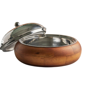 Cazuela Moderna Artesanal de Nácar con Núcleo Aislante de Acero Inoxidable, Olla Caliente con Incrustaciones de Hueso, Plato para Servir y Calentar Alimentos - Product Image 2