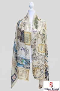 Luxury Custom Printed Square Scarf Manufacturer <b>Silk</b> Feel Fashion Hijab <b>Head</b> <b>Wrap</b> Shawl OEM ODM Custom Textile Factory India - Product Image 3