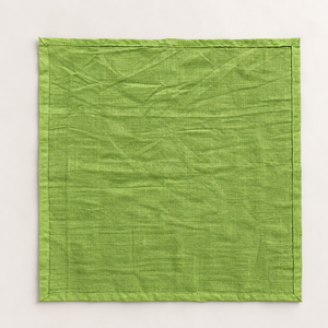 Servilleta de Mesa Cuadrada de Algodón Puro Verde, Moderna, Hecha a Mano, Reutilizable, Suave, Estampada, Decoración para Comedor, Hogar, Restaurante, Boda - Product Image 4