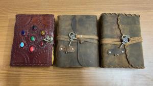 Vintage Leather Journal 5x7 Inch Deckle Edge Handmade Paper <b>Diary</b> Antique <b>Lock</b> Travel Writing Notebook Gift - Product Image 5