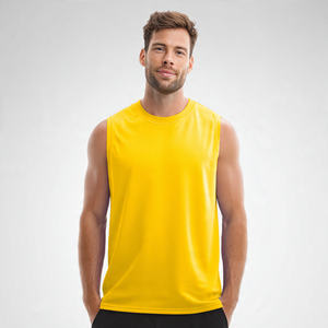 Camiseta sin mangas con cuello redondo para hombre, camiseta holgada para gimnasio, camisetas sin mangas ligeras de verano para hombre - Product Image 5