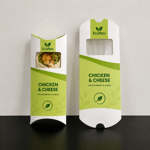 Wholesale Custom Logo Biodegradable Eco-Friendly <b>Disposable</b> Tear-Off Grill Pie Chicken Rolls Kraft Burrito Wrap Paper Food Box - Product Image 6