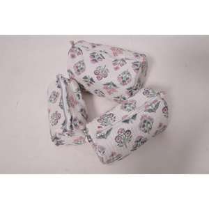 Bolsa de Maquillaje con Estampado Floral de Algodón, Bolsa de Cosméticos para Mujer, Bolsa de Aseo con Cierre, Organizador de Viaje, Regalo para Ella - Product Image 4