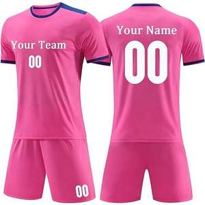 Uniformes de Fútbol de Alta Calidad, Secado Rápido y Transpirables, Conjuntos de Uniformes de Fútbol de Verano, Logotipo Personalizado, Mangas Cortas, Uniformes 100% Poliéster - Product Image 3