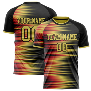 Camisetas de Fútbol Sublimadas Personalizadas Listas para Enviar, de la Mejor Calidad, Manga Corta, Cuello Redondo, Corte Atlético, Diseño Personalizado Disponible - Product Image 3