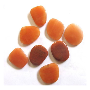 Disque de pierre précieuse Aventurine Orange polie, forme irrégulière, sculptée, ornement Reiki Chakra pour décoration intérieure et cadeau - Product Image 1