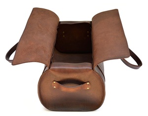 Sac de sport en cuir imperméable pour homme, sac de sport en cuir véritable sur mesure, grande capacité, avec logo personnalisé - Product Image 2