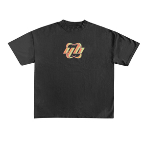 เสื้อยืดแขนสั้นสีดำสำหรับผู้ชาย ยี่ห้อของคุณ ผลิตจากผ้าฝ้าย 100% ทรงลำลอง คอกลม ทรงหลวม ซักแบบ Acid Wash เป็นมิตรต่อสิ่งแวดล้อม ป้องกันการเกิดขุย - Product Image 2