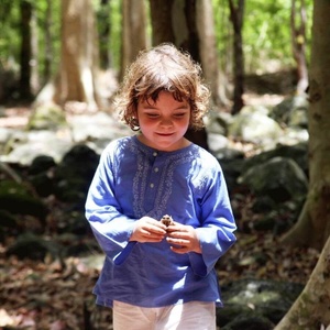 Cool N Classy Blue Short <b>Kaftan</b> Crafted By 100% Soft Cotton Featuring With Beautiful Embroidery Long Sleeves & Front Buttons - Product Image 1