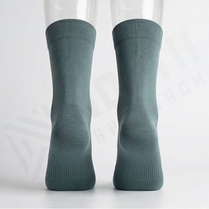 <b>Crew</b> <b>Socks</b> Solid Color Breathable Knitted Polyester Spandex Adult Casual Daily Wear Spring Season Standard Thickness - Product Image 2