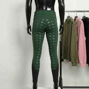 Pantalones de Montar a Caballo de Silicona de Corte Completo para Mujer, Color Blanco, Leggings de Equitación, Ropa Ecuestre - Product Image 6