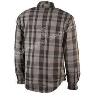 High Quality Customized Kevlar <b>Shirts</b> Motorbike Riding Check 100% Cotton Flannel Kevlar <b>Shirts</b> For Men's Solid Material - Product Image 2