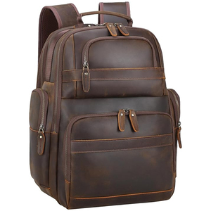 Mochila de Cuero de Alta Calidad para Hombre y Mujer, Bolsa de Viaje, Mochila Escolar para Portátil, Servicio de Logotipo Personalizado, Proveedor Mayorista - Product Image 4