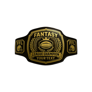 Custom Fantasy League Champion Belt High Quality Personalized Football Title Belt FFL Trophy Unique Customizable Championship - Product Image 1