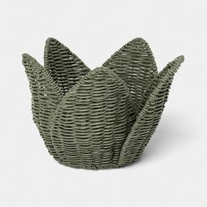 Panier en rotin en forme de fleur mignon pour ranger les jouets et les vêtements des enfants, paniers faits à la main et écologiques - Product Image 1