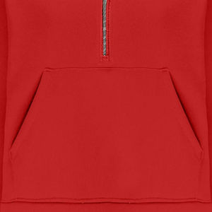 Sweat-shirt en molleton pour femme avec fermeture éclair, capuche imprimée, 100% coton, écologique et respirant, tenue d'automne - Product Image 5