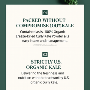 OEM Kale frisé biologique 100 pour cent Corée Superfood approvisionnement en vrac - Product Image 6