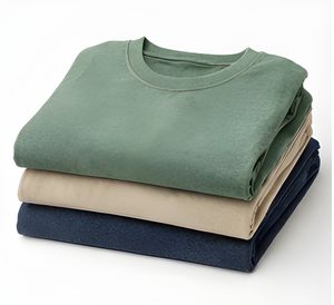 T-shirt Oversize en Molleton Français 240 GSM, Délavé à la Pierre, Teint aux Enzymes, Texture Vintage, Coton Lourd – Collection Premium Streetwear - Product Image 2