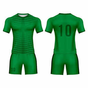 Tenue de football courte, anti-humidité, UPF 50+, tissu respirant, fournisseur d'équipements d'équipe, ensemble de maillots de football, vêtements de sport durables, OEM - Product Image 1