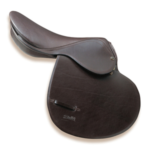 Silla de Montar Inglesa Ajustable de Cuero Genuino Premium con Arco de Madera/Plástico para Equitación, Doma y Salto Ecuestre - Product Image 1