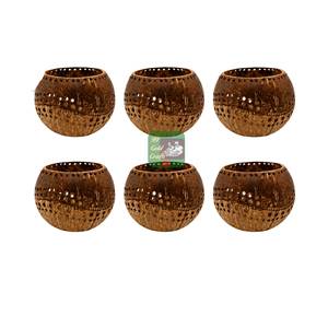 2026 Hot Selling Coconut Shell Lamp <b>Shade</b> Eco-Friendly Decoration Hand-Polished Heat Resistant Custom Pattern - Product Image 4