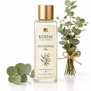 Huile d'eucalyptus Kodai 100 ml, huile naturelle pure à 100 % pour les soins de la peau - Product Image 1