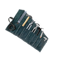 Kit d'outils de ferrage 7 pièces avec étui à roulettes, ensemble de soins des sabots et de ferrage, équipement professionnel pour ferrage équin