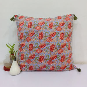 Funda de Cojín y Almohada Guldaudi 100% Algodón con Estampado Floral Ecológico, para Uso en el Hogar y Hoteles - Product Image 1