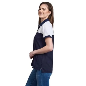 เสื้อโปโลผู้หญิงสไตล์มินิมอล เสื้อโปโลผู้หญิงสำหรับใส่ทำงานอย่างมีสไตล์ เสื้อโปโลผู้หญิงผ้าเจอร์ซีย์เนื้อนุ่ม เสื้อโปโลผู้หญิงทรงพอดีตัว - Product Image 2