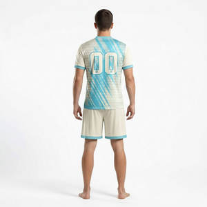 เสื้อฟุตบอลแบบซับลิเมชั่นเต็มตัว ออกแบบเองได้ พิมพ์โลโก้ สำหรับชุดฟุตบอลชาย - Product Image 6