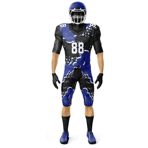 New Arrival Fashion Solid Color Team Uniform 100% Cotton Oversized Custom American Football Compression - Product Image 2