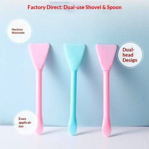 Brocha de Silicona de Doble Uso para Mascarillas Faciales con Espátula para Aplicar Mascarillas de Arcilla, Herramienta de Belleza Facial - Product Image 2