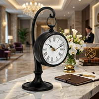 VITC-2005 mouvement à quartz d'horloge de table en bois de bronze antique pour la décoration intérieure ou l'utilisation de bureau cadeau parfait
