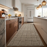 Luxury Modern Wool Walk in Closet Runner Rug Custom Geometric Pattern Hand Tufted Carpet Latex Backing Wholesale Manufacturer