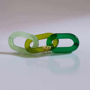 Eslabones de Cadena de Resina Transparentes, Coloridos, Hechos a Mano, Ecológicos, de Gran Tamaño, para Decoración de Paredes, Proyectos de Bricolaje, Separador de Ambientes - Product Image 3