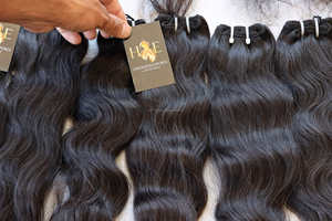 Cabello humano Natural Remy 100% sin procesar, pelo Natural virgen indio peruano de doble trama de visón, tejido de alta calidad - Product Image 6