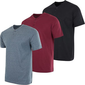เสื้อยืดแขนสั้นทรงสปอร์ตสำหรับผู้ชาย ผ้าถักลายโพลีเอสเตอร์/คอตตอน สีดำล้วน ซักแล้ว น้ำหนัก 180 กรัม ผ้าหนา MOQ ต่ำ - Product Image 2