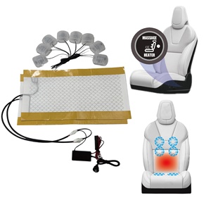 Kit de Calefacción y Masaje Vibratorio Universal para Asientos de Coche de 12V, Sistema de Masaje Térmico Integrado de 3 Modos con Prueba - Product Image 1