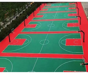 Dalles en plastique pour terrain de sport à emboîtement PP, revêtement de sol temporaire pour basketball - Product Image 5