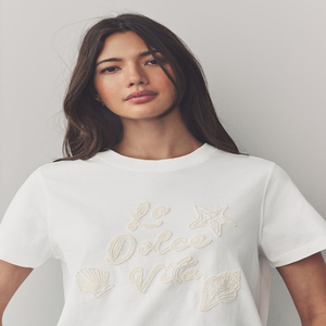 Camisetas de Manga Corta para Mujer, Cuello Redondo, Blancas, Bordadas, Mezcla de Spandex, Secado Rápido, Transpirables, con Diseño de Impresión Personalizada - Product Image 3