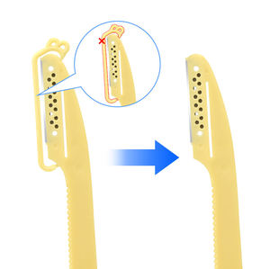 Barber Disposable <b>Razor</b> Folding Handle Stainless Steel Blade Plastic Straight Face & Body Use for <b>Men</b> Salon ANAAIF ENTERPRISES - Product Image 4